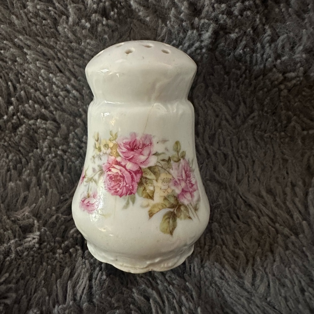 Floral Antique Salt Shaker